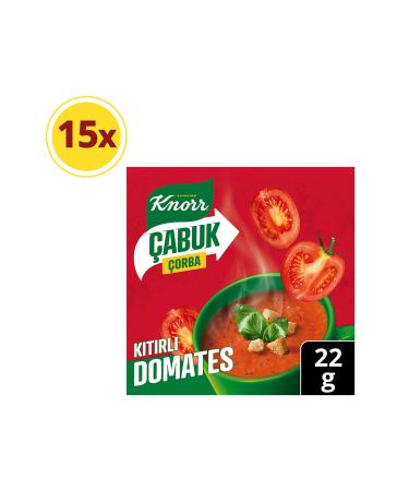 Knorr Quick Soup Crunchy Tomato 22g X15 Pieces