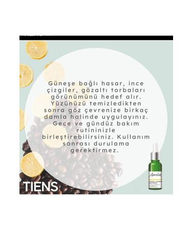Tiens Aprotie Eye Contour Serum (Vitamin C Caffeine 5%) - Buy Online on GoSupps.com