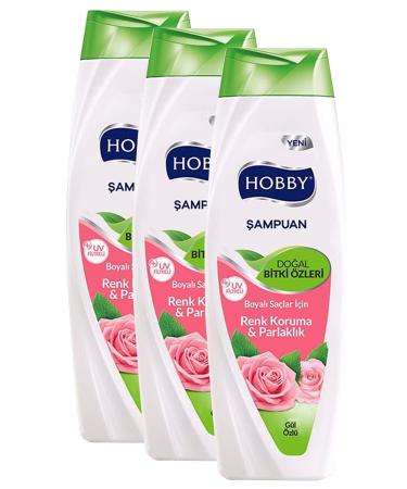 Hobby Shampoo Plant Essences Rose UV Filter 600ml 3 Pieces