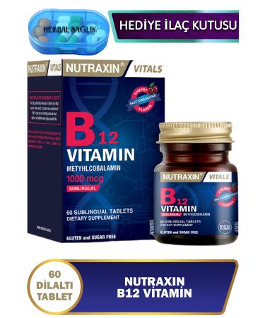 Nutraxin Vitamin B12 1000 Mcg - (Sublingual Tablet) 60 Tablets