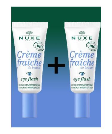 Nuxe Creme Fraiche Eye Flash Soin Yeux Eye Contour Care Cream 15 ml X2