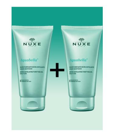 Nuxe Aquabella Micro Exfoliating Purifying Gel Daily Use Purifying Gel 150ml X2