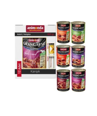 Animonda Grancarno Mixed Dog Canned Food 12x400 gr