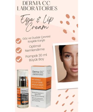 Derma CC LABORATORIES Anti Wrinkle Eye&lip Cream - Eye and Lip Contour Anti Wrinkle Cream 30 ml - Buy Online on GoSupps.com