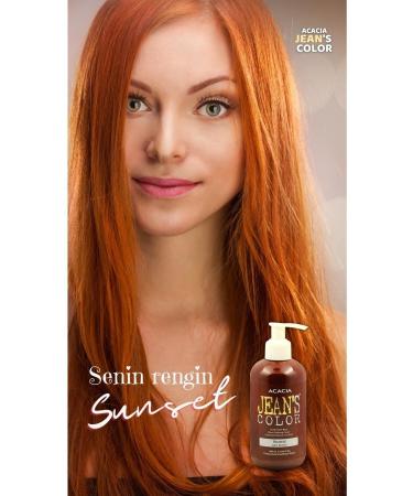 jeans color Ammonia Free Colored Hair Dye Sunset 250ml. Sun Set Hair Dye - Buy Online on GoSupps.com