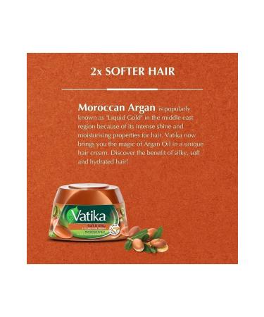 Vatika Naturals Argan Styling Hair Cream | Soft & Silky | Heat Protection - 140 ml - Buy Online on GoSupps.com