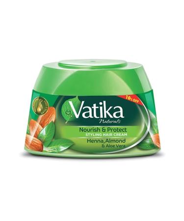 Vatika COPY - Naturals Nourishing and Protective Styling Hair Cream | Henna Almond and Aloe Vera - 140 Ml