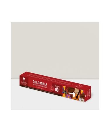 TeaShop Colombia Espresso Capsule Coffee - Dark Roast - 10 Natural Capsules