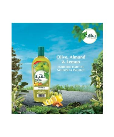Vatika Naturals Olive Oil Hair Oil | Almond and Vitamin E | Nourishes and Protects - 180 Ml - Buy Online on GoSupps.com