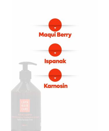 laya hair care Maqui Berry Extract Repair Care Shampoo 500 ml - Buy Online on GoSupps.com