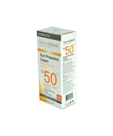 DermaDerm Sun Protection Cream Spf 50 Factor Paraben-Free Uva/uvb High Protection 100 gr - Buy Online on GoSupps.com