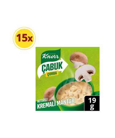 Knorr Instant Soup Crispy Creamy Mushroom 19g X15 Pieces