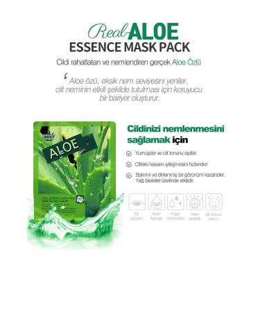 May Island 5-Piece Aloe Vera Essence Face Mask (ACCELERATES HEALING OF SKIN DAMAGE.) - Buy Online on GoSupps.com