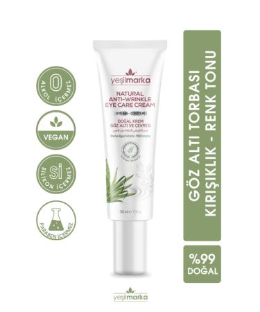 Ye ilmarka Natural Under Eye and Surrounding Cream - Organic Content and Vegan Eye Cream - Brightening Care