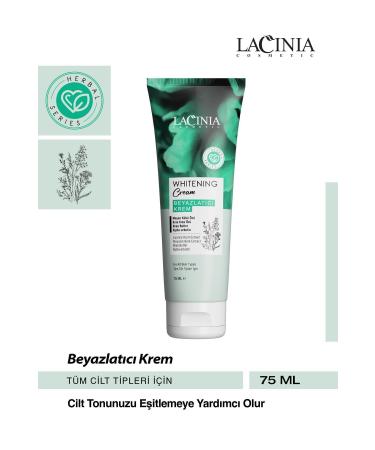 Lacinia Whitening and Anti-Darkening Skin Care Cream 75ml