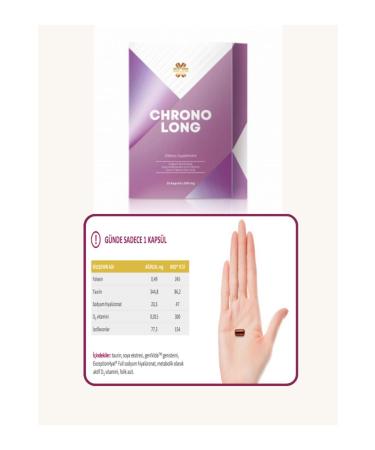 SIBERIAN WELNESS Chronolong / Food Supplement Containing Sodium Hyaluronate Soy Isoflavones and Vitamin D - Buy Online on GoSupps.com
