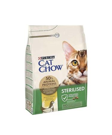 Cat Chow Sterilized Chicken Sterilized Adult Cat Food 3 Kg