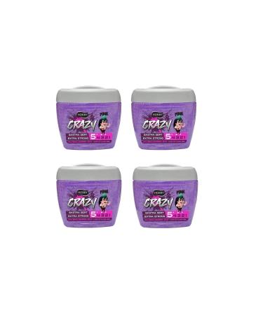 Hobby Crazy Head Extra Hard Hair Gel 700 ml X 4 Pieces