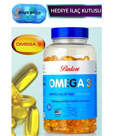 Balen Omega 3 Norwegian Fish Oil (triglyceride) Softgels 200 pcs 1380 mg
