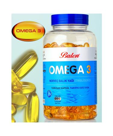 Balen Omega 3 Norwegian Fish Oil (triglyceride) Softgels 200 pcs 1380 mg - Buy Online on GoSupps.com
