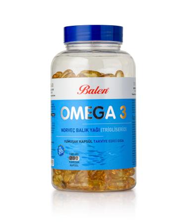Balen Omega 3 Norwegian Fish Oil (triglyceride) Softgels 200 pcs 1380 mg - Buy Online on GoSupps.com