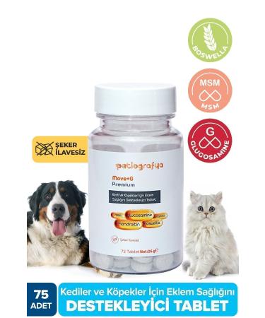 patiografya Premium Move G Glucosamine-glucosamine Joint Health Supporting Tablet for Cats and Dogs
