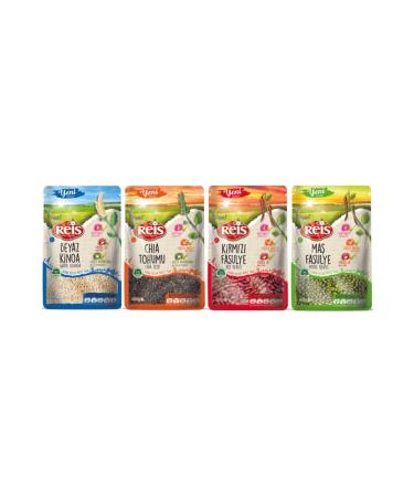Reis Legumes Reis Royal Chia Seed 500gr + White Quinoa 500gr + Red Beans 500gr + Mung Beans 500gr
