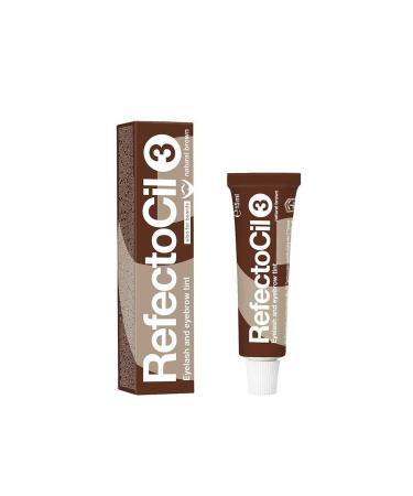 Refectocil REFECTOCIL EYEBROW AND EYELASH DYE NO: 3 DARK BROWN 15ML