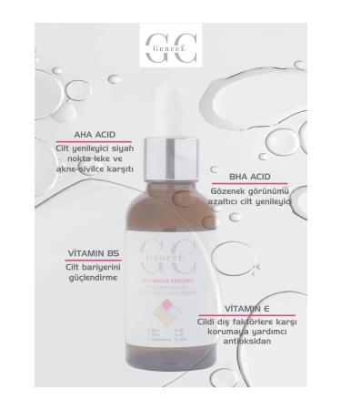 GenceE Revitalizing & Skin Tone Equalizing Red Peeling Aha Bha Serum 30ml - Buy Online on GoSupps.com