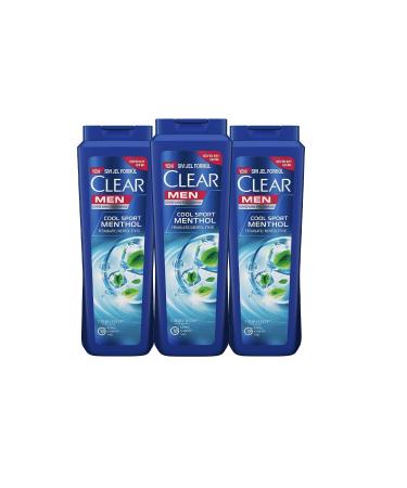 Clear Men Anti-Dandruff Effective Hair Care Shampoo Cool Sport Menthol Refreshing Menthol 600 ml X3 - Buy Online on GoSupps.com