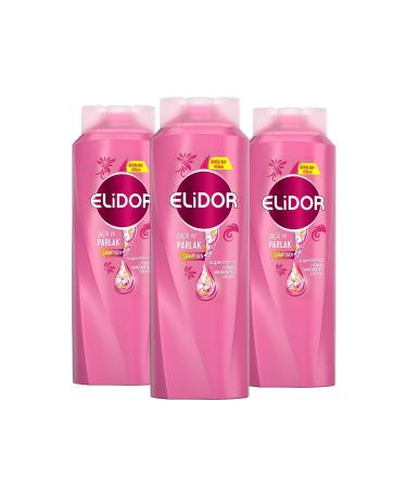 Elidor Superblend Hair Care Shampoo Strong and Shiny Vitamin E Macadamia Oil Collagen 650 ml X3 - Buy Online on GoSupps.com