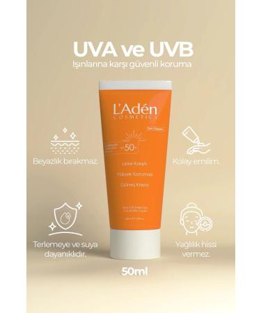 L'Aden Cosmetics Sunscreen High Protection After Laser Hair Removal Spf 50 - Buy Online on GoSupps.com