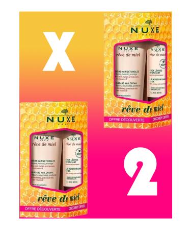 Nuxe Reve De Miel Creme Mains Et Ongles 30ml - Stick Levres 4gr X2