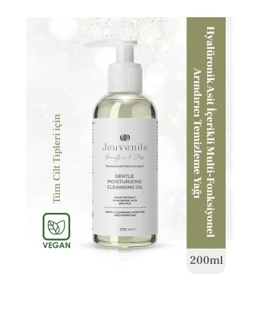 Jeuvenile Oil-Based Cleanser Makeup Remover Oil - Purifying Balancing (Hyaluronic Acid Aloe Vera)
