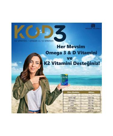 Regen Pharma Code3 Vitamin K2 Omega3 and Vitamin D Containing Teg - Buy Online on GoSupps.com