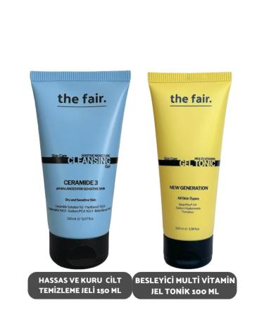 The Fair Sensitive and Dry Skin Cleansing Gel 150 ml and Nourishing Multi Vitamin Gel Toner 100 ml