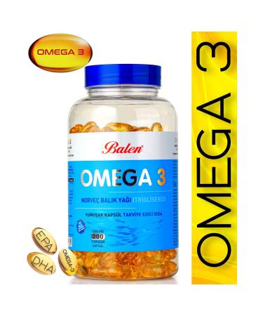 Balen Omega 3 Norwegian Fish Oil (triglyceride) Softgels 200 pcs 1380 mg - Buy Online on GoSupps.com
