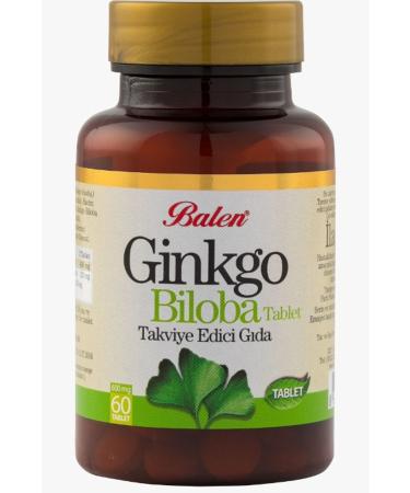 Balen Ginkgo Biloba Tablet Supplementary Food 600 Mg 60 Pieces - Buy Online on GoSupps.com