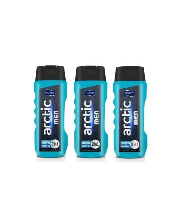 Hobby Men Shampoo + Shower Gel Arctic 400 Ml X 3 Pieces