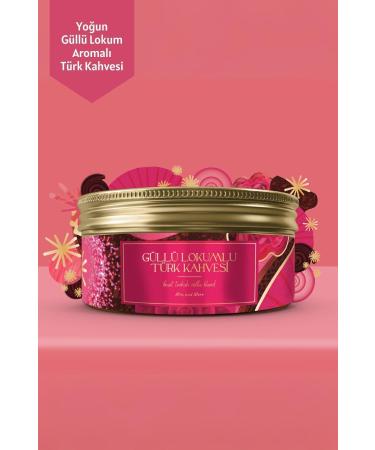 Mim and More Turkish Coffee with Rose Turkish Delight Rose Turkish Delight Flavored Turkish Coffee 150 Gr