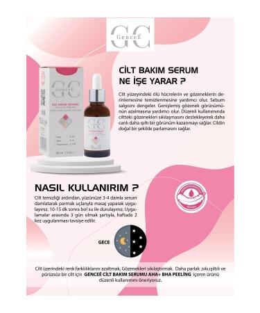 GenceE Revitalizing & Skin Tone Equalizing Red Peeling Aha Bha Serum 30ml - Buy Online on GoSupps.com