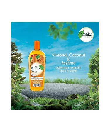 Vatika Naturals Herbal Hair Care Oil Almond Oil 180 Ml - Buy Online on GoSupps.com
