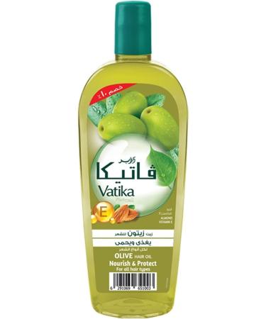 Vatika Naturals Olive Oil Hair Oil | Almond and Vitamin E | Nourishes and Protects - 180 Ml