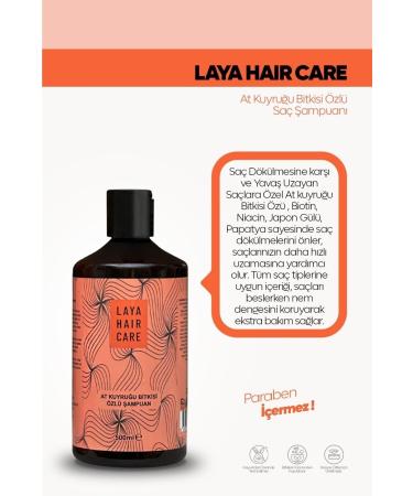 laya hair care Anti Hair Loss Care Shampoo Horsetail Extract Salt-Free Biotin and Chamomile Additive 500 Ml - Buy Online on GoSupps.com