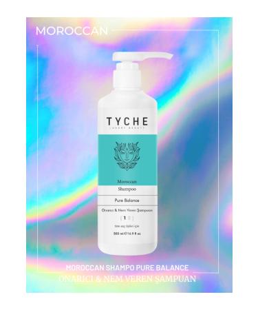 TYCHE LUXURY BEAUTY Repairing & Moisturizing Shampoo Moroccan Shampoo Pure Balance 500ml