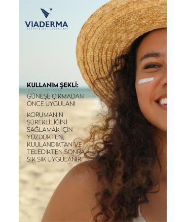 Viaderma SPF+50 High Protection Face & Body Sun Cream for Sensitive Dry & Reddened Skin 100 ml - Buy Online on GoSupps.com