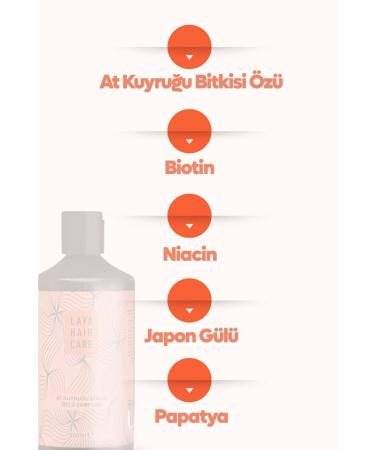 laya hair care Anti Hair Loss Care Shampoo Horsetail Extract Salt-Free Biotin and Chamomile Additive 500 Ml - Buy Online on GoSupps.com