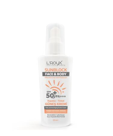 L'roux health & beauty Flawless Protection & Instant Skin Tone: Anti-Spot Tinted Sunscreen Spf 50 (125 ML) - Buy Online on GoSupps.com