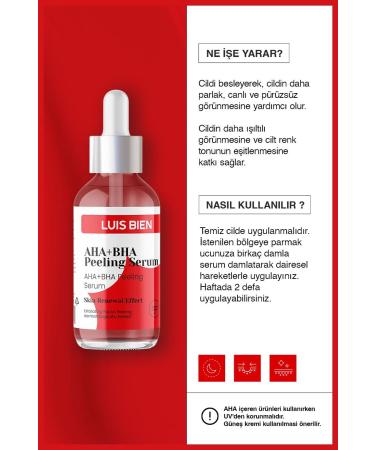 Luis Bien Aha Bha Skin Tone Equalizer Red Peeling Serum | Brightening | 30 ml (AHA BHA 2%) - Buy Online on GoSupps.com