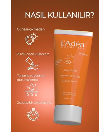 L'Aden Cosmetics Sunscreen High Protection After Laser Hair Removal Spf 50 - Buy Online on GoSupps.com